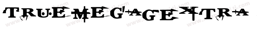 TrueMegaG-Extra Regu字体转换